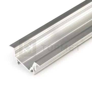 3m LED juostos profilis DIAGONAL14 F/TY, neanoduotas aliuminis
