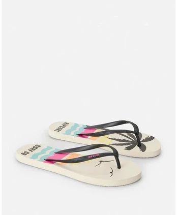 Moteriškos šlepetės per pirštą Rip Curl Mixed Bloom, rudos