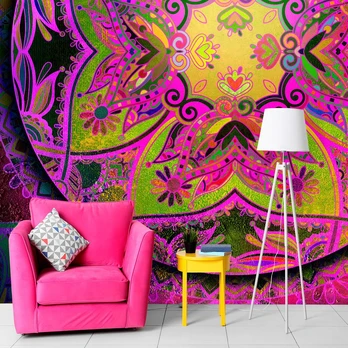 Artgeist Fototapetas - Mandala: Rožinė Expression 350x245