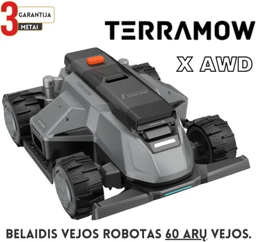 Belaidis vejos robotas TERRAMOW X AWD (60 arų)