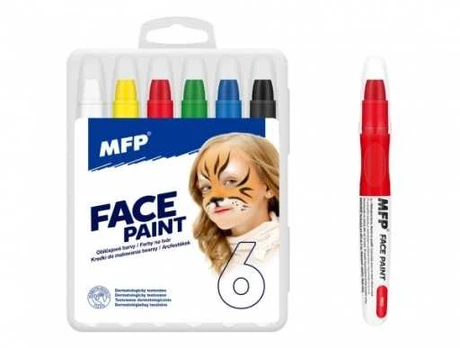 MFP paper kredki do malowania twarzy 6 vnt komplektas 6330538