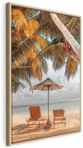 Artgeist Paveikslas - Palm Umbrella (1 Part) Vertical