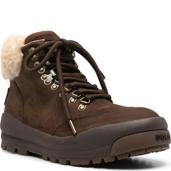 Laisvalaikio bateliai moterims, Ruda, Sneakers high top lace