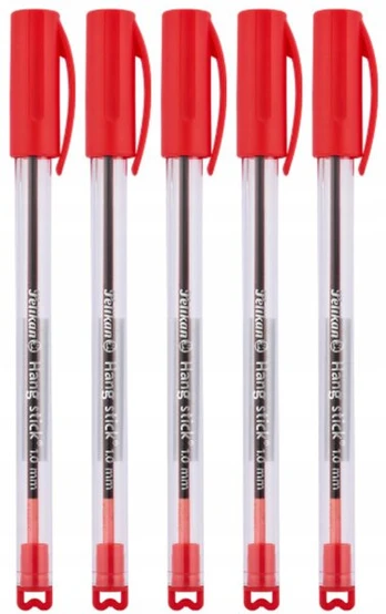 Pelikan Hang Stick rašiklis, 5 vnt., raudonas
