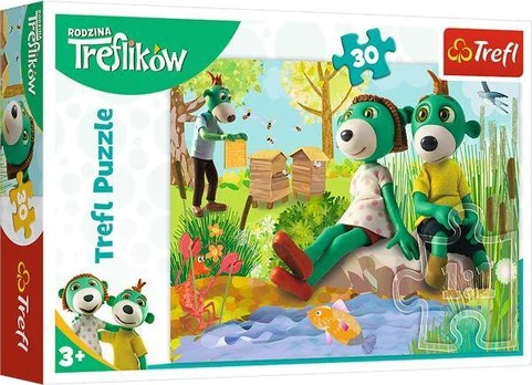 Trefl Dėlionė 30 vnt. - Treflikai prie tvenkinio