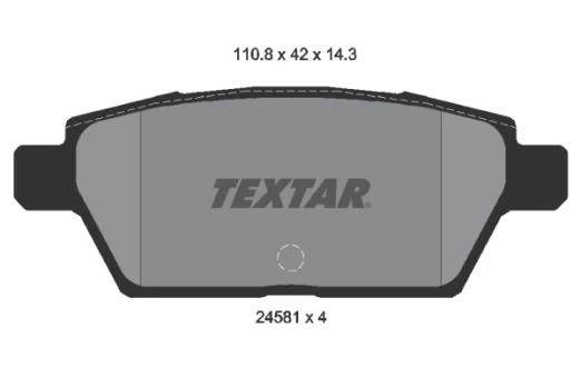TEXTAR 2458102 Brake pad set