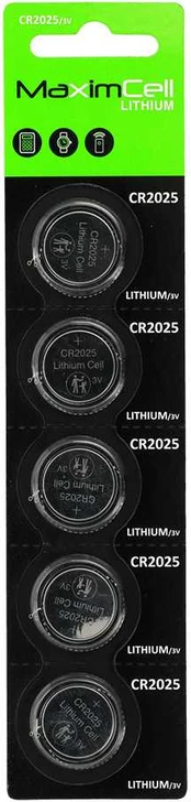 MaximCell Lithium batteries CR2025 - 5pcs
