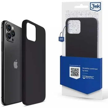 Telefono Dėklas Apple iPhone 11 Pro Max - 3mk Silicone Case Juodas KOW068