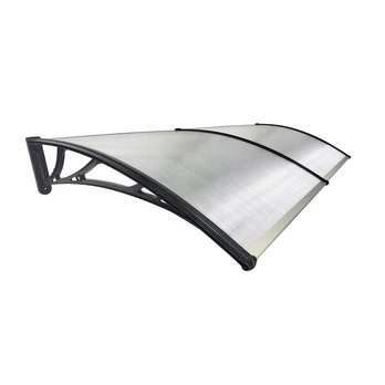 Stogelis virš durų Metal-gum, 200x80 cm, rudas/juodas
