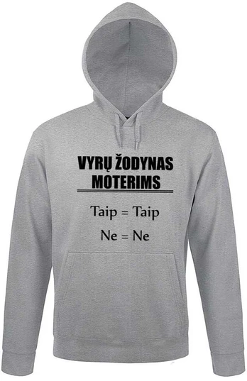 Džemperis "Vyrų žodynas moterims"