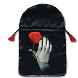 Rose Hand satininis maišelis kortoms