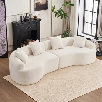 Modulinė sofa, Chenille audinys, 4 vietų, 1 vnt