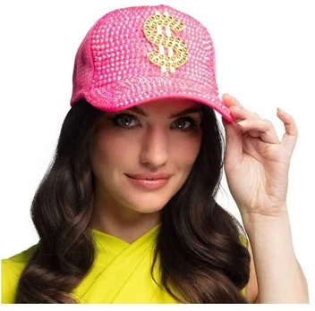 Boland Party Partners B.V. Neonpink dollar kasket