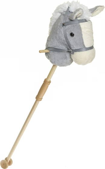 Teddykompaniet - Hobby Horse Detachable, Grey (TK13009)