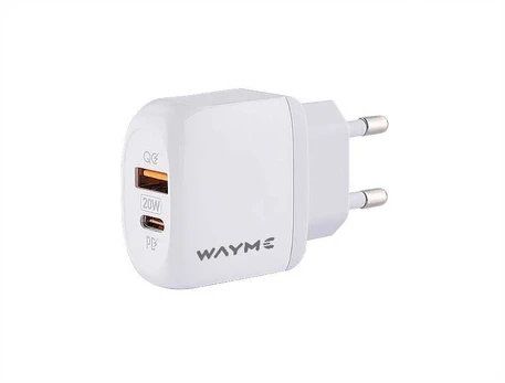 Įkroviklis USB-C/USB 240V WAYME 20W