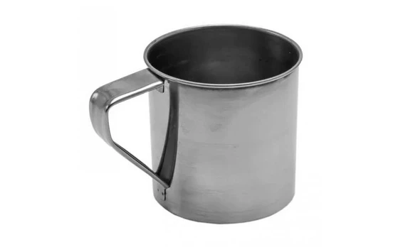 Nerūdijančio plieno puodelis, 420 ml.