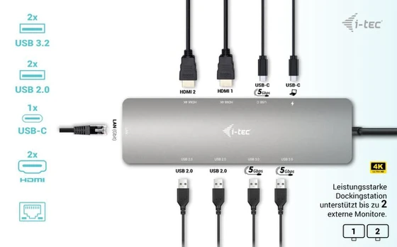 i-tec USB-C Nano Docking Station 100 W