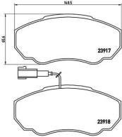 Stabdžių trinkelių rinkinys, diskinis stabdys BREMBO P 23 091 kaina