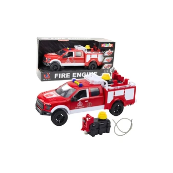 Fire Truck Firefighting Water Lights Sounds White Red 1:12