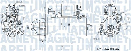 Starteris MAGNETI MARELLI 063721411010