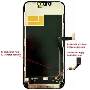 Ekranas skirtas iPhone 13 Pro Max, LTPO Soft OLED, 120Hz