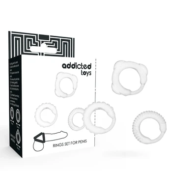 Penio žiedas ADDICTED TOYS C-RING SET CLEAR