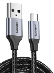 Laidas Ugreen 60125, USB/USB-C, 0.5 m, juoda kaina