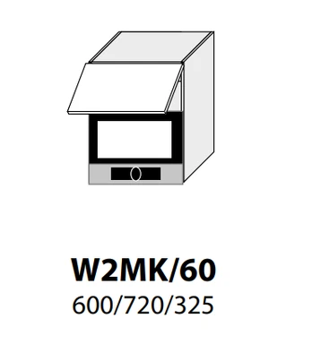 Extom Pakabinama spintelė Sidabrinis W2 MK 60
