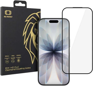 Apsauginis stiklas Tel Protect 10X HD DLC Diamond Coating skirtas Apple iPhone 16 Pro/17