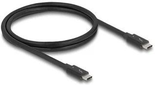 Delock Thunderbolt™ 4 Kabelis 40 Gbps PD 3.1 240 W 1 m juodas