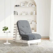 Futono sofa-lova su čiužiniu, balta, 60x206x11cm, pušis kaina