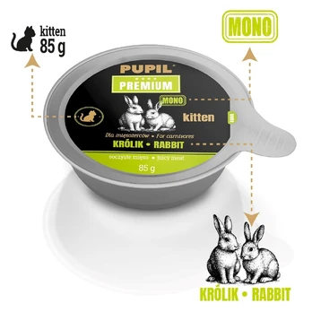 PUPIL PREMIUM GOLD KITTEN Królik karma katei 85g