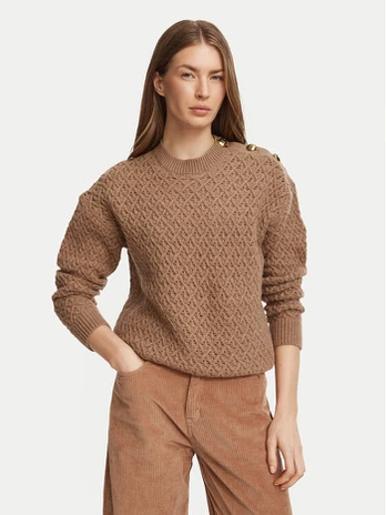 Marella Megztinis 2623366374200 Šviesiai ruda Regular Fit