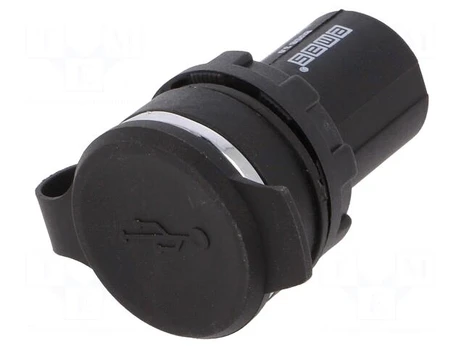 USB socket | 22mm | IP65 | on panel | 1m | USB 3.0 | Mat: plastic
