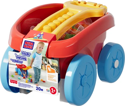 Mattel MEGA BLOKS kaladėlių rinkimo vežimėlis (JFR30)