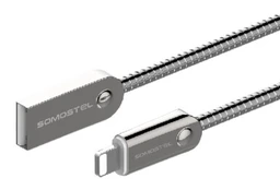 Įkrovimo laidas Somostel SMS-BJ01, USB Type C/USB Type A, 100 cm, sidabro sp.