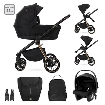 Universalus vežimėlis Lorelli Bianca 3in1 Black