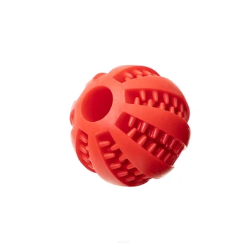 Žaislas šuniui, kamuoliukas Doggy, 7 cm, raudonas