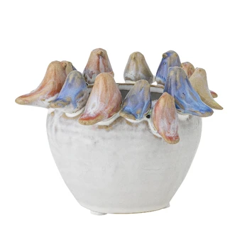 Bloomingville - Eanna Flowerpot - Grey - Stoneware