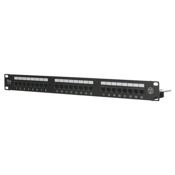 Alantec Patch panel UTP cat.5e 24 LSA prievadai su 1U lentyna