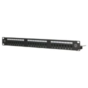 Alantec Patch panel UTP cat.5e 24 LSA prievadai su 1U lentyna kaina
