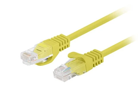 PATCHCORD KAT.6 UTP 0.5M Geltonas FLUKE PASSED LANBERG 10-PACK