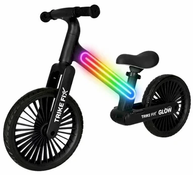 Balansinis dviratis Trike Fix Glow LED rėmas, juodas
