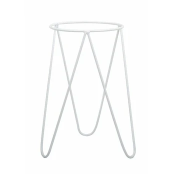 Modernus gėlių stovas, baltas, 50 cm