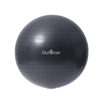 Gimnastikos kamuolys Outliner, juodas, 85 cm