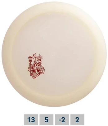 Diskgolfo diskas Distance Driver Glow MAJESTY Active Premium Baltas