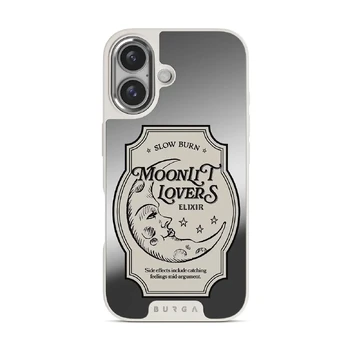 Moonlit Lovers - iPhone 16 Case, Elite Mirror Light (MagSafe) / Silver