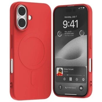Dėklas Mercury MagSafe Semi-Silicone iPhone 16 6,1" raudona |red