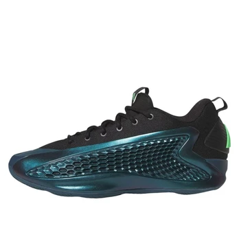 adidas Anthony Edwards 1 Low Trainers Arctic Night/Core Black/Screaming Green - Dydis 50.5 (JQ6135 )