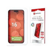 Real Glass+ Case iPhone 16 , 2D-Glass kaina
